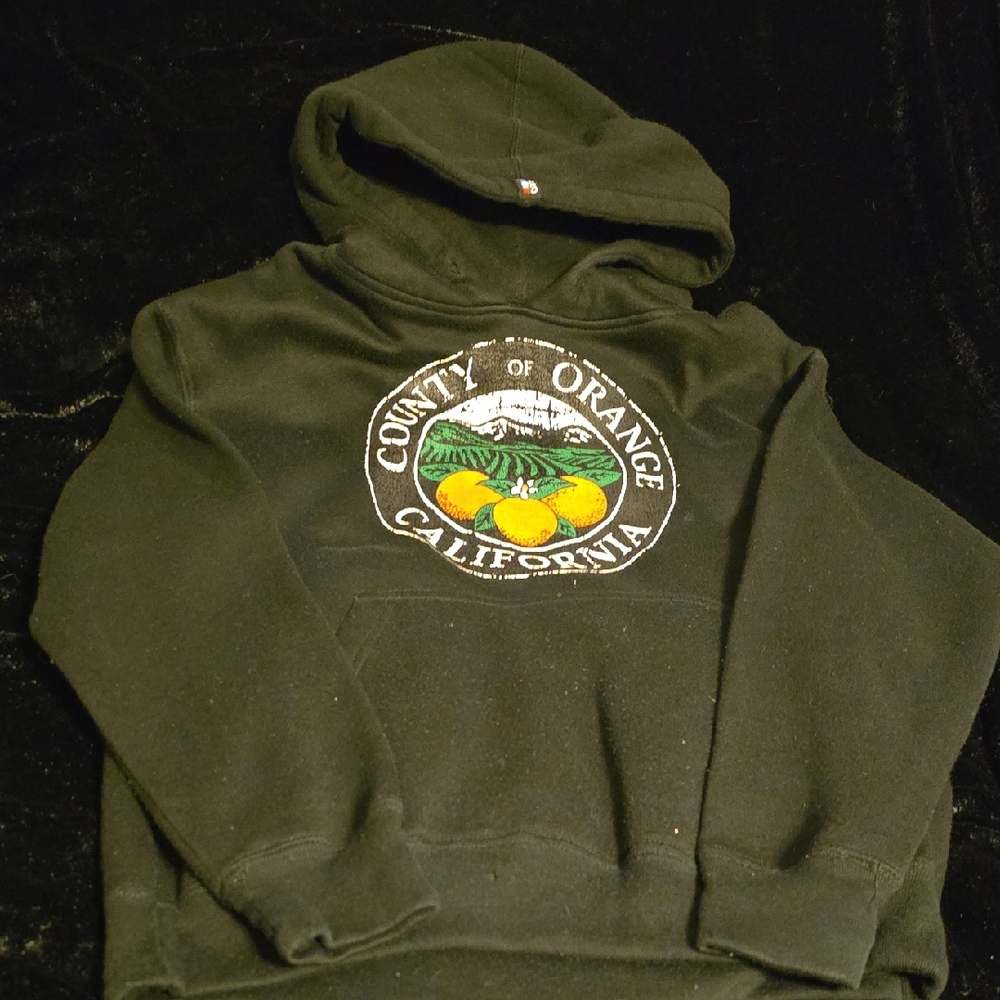 County of Orange Black Hoodie